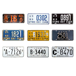 Placa de Matrícula Personalizada de Sublimación Directa de Fábrica, Placa de Matrícula con Número de Señalización de <span class=keywords><strong>Cuba</strong></span> - Product Image 1