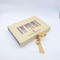 Emballage cadeau en papier cartonné de luxe avec logo personnalisé, boîte à tiroir coulissant pour chocolats, boîte en papier rigide avec insert pour dattes, baklava