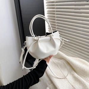 2026 New <b>Bucket</b> Bags PU leather Women's tote bags Luxury Shiny single-shoulder evening bag Fashion women's tote evening bag - Product Image 2