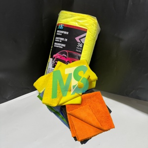 Serviette de detailing en microfibre premium à poils longs et courts, grande serviette de detailing pour le nettoyage automobile - Product Image 1