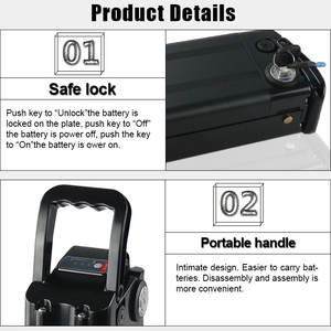 뜨거운 판매 36 볼트 20ah 배터리 36 볼트 10 초 리튬 배터리 팩 3A 충전기 전자 자전거 - Product Image 3