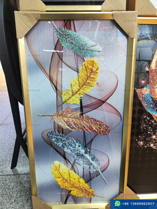 Màu Xanh Biển bức tranh sơn dầu trừu tượng tường trang trí hiện đại màu xanh đậm dòng chảy nghệ thuật sơn dầu trên vải Áp phích và in nghệ thuật PIC - Product Image 2