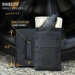 Sac Faraday, protection contre les ondes radiofréquences, étui de protection pour clés, porte-clés, émetteurs, petits appareils électroniques, sécurité des véhicules, anti-piratage - Product Image 5