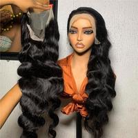 Peluca frontal de encaje 13x4 sin pegamento, 100% vietnamita, súper doblemente estirada, lisa, color natural, cabello humano virgen sin procesar SDD para mujer