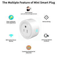 Prise intelligente de surveillance de la consommation d'énergie FY11 US |   Minuteur de prise WiFi Ewelink compatible Alexa Google Home |   Sortie 10A/16A Portée 50m |   Prise intelligente OEM