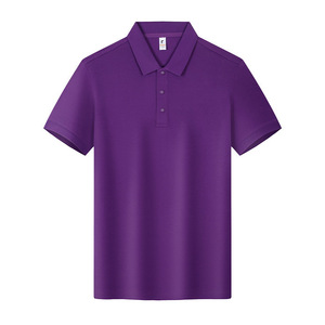Camisa Polo de Algodón de Color Sólido para Hombre, Manga Corta, Ropa de Trabajo, Uso Diario YZ01-T06 - Product Image 1