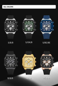 Relojes de Pulsera de Cuarzo NAVIFORCE 8037 <span class=keywords><strong>BBB</strong></span> Totalmente Negros con Esfera Grande y Tres Agujas Pequeñas para Hombre, Relojes de Lujo con Tres Agujas Pequeñas - Product Image 5
