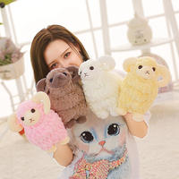 Peluche d'alpaga réaliste en velours bouclé de chèvre, 4 couleurs, douce et moelleuse, idéale pour les cadeaux d'anniversaire et la décoration de la maison ou des fêtes - Vente chaude de notre usine