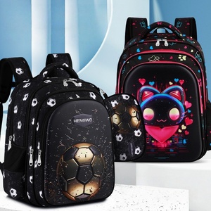 Juego de 2 Mochilas Escolares para Estudiantes de Primaria, Bolsa para Lápices, Gran Capacidad, Diseño 3D de Dibujos Animados, Impermeables - Product Image 1