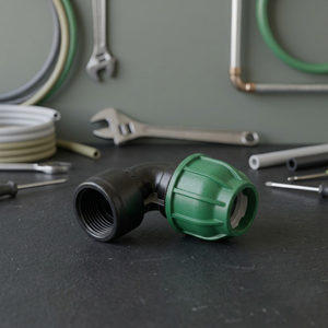 Raccord coudé femelle vert à filetage, haute pression, lisse, en PP PE HDPE, pour tuyaux, connecteur de compression pour irrigation et alimentation en eau - Product Image 3