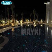 Professionnel 80W Couleur Roue LED Fiber Lumière Moteurs 3000K/4000K/6000K DMX Piscine Plafond Éclairage LED Fiber Optique Projecteur