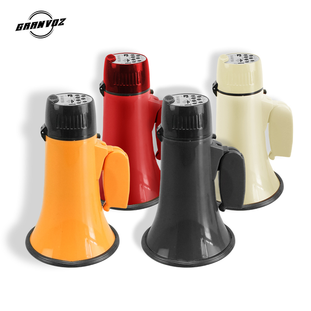 Portable 30-Watt Active Mini Megaphone With Recording USB TF Audio Player Lithium Battery Loudspeaker