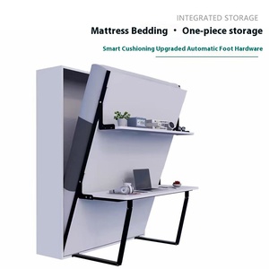Cama Murphy Plegable Moderna Blanca Debajo de la Cama con <span class=keywords><strong>Armario</strong></span> de Almacenamiento Ajustable para Muebles de Sala de Estar - Product Image 2