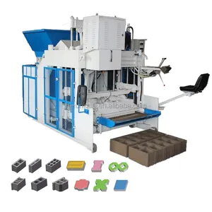 machine laying block making Block Mold Mobile Processing Line QMY10-15 Cement Brick Making Machine