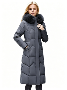 Parka <span class=keywords><strong>Impermeabile</strong></span> con Cappuccio da <span class=keywords><strong>Donna</strong></span>, Stile Casual Europeo e Americano, Giacca Imbottita Calda e Spessa - Product Image 2