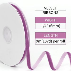 Cinta de Terciopelo Roja de Poliéster/Nylon Tejida de una Sola Cara, Ecológica, de 6mm-50mm, Personalizada al por Mayor, VANTUR Y-261020-15 - Product Image 2