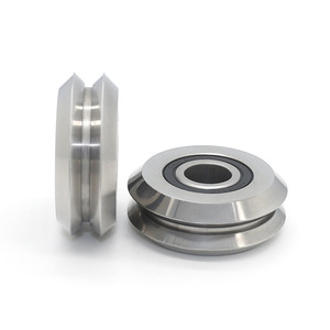 Fournisseur direct d'usine Roulements à billes à gorge profonde en acier inoxydable Non standard Spécial Rails de guidage en métal à gorge en V Poulies - Product Image 3