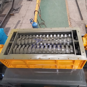 CE sertifikalı ev atık yönetimi parçalayıcı ikiz şaft <span class=keywords><strong>E</strong></span> atık hurda Metal teneke kutu plastik ezme makinesi - Product Image 3