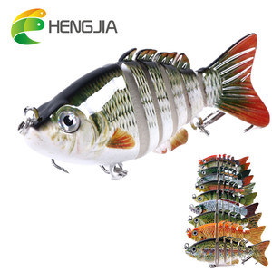 <span class=keywords><strong>Esca</strong></span> Articolata a 6 Segmenti 8cm 13g con Movimento S-Swimming, <span class=keywords><strong>Esca</strong></span> Realistica <span class=keywords><strong>per</strong></span> Pesca di Bass, Luccio e Lucioperca - Product Image 1