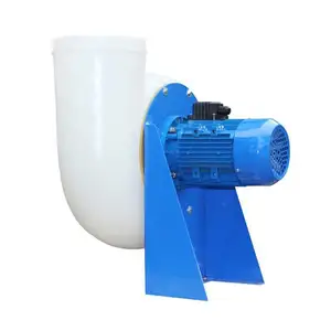 200mm Discharge Backward Curved Plastic PP Impeller Centrifugal Fan Blower