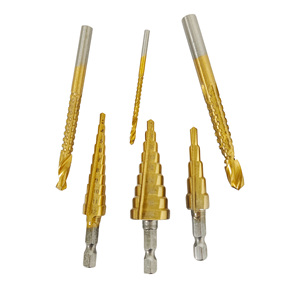 6Pcs 3-12mm 4-12mm 4-20mm Metal Working Heavy Duty HSS Spiral Grooved Well Drilling Step <b>Drill</b> <b>Bit</b> for Faster Drilling - Product Image 4