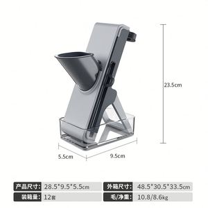 Rebanadora segura para cocina Picadora de ensalada de verduras multifuncional Cortador de patatas fritas Cortador de patatas Picadora profesional - Product Image 4