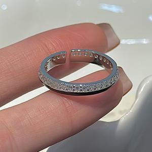 S925 Pure Silver Black Drop Glazed <b>Ring</b> Niche Design <b>Gold</b> Plating Simple Fashionable Medieval <b>Vintage</b> Micro Inlaid Zircon <b>Ring</b> - Product Image 5