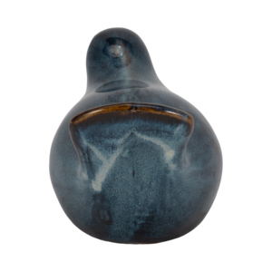 Statuetta di Uccello in Ceramica ClassicBird con Finitura Reattiva, Scultura Decorativa per Bagno, Ufficio, Soggiorno - Product Image 4
