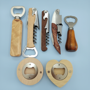 Ouvre-bouteilles en bois, acier inoxydable et métal, design unique, logo personnalisé, sublimation, OEM, pour bar, cadeau, vente en gros - Product Image 3
