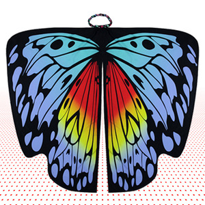 Cape papillon pour adulte, costume de cosplay, grandes ailes pour Halloween, fête dansante, fibre de polyester 100% - Product Image 4