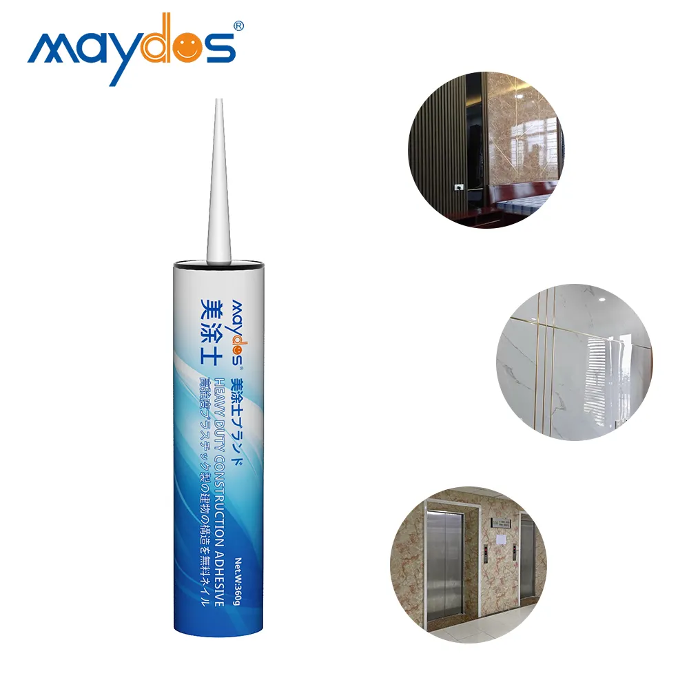 Heavy duty construction use liquid strong bonding power tube adhesive nail-free glue