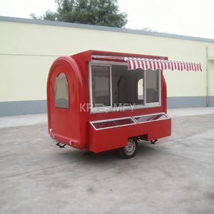 Camion de vente ambulante personnalisé pour snacks, chariot rond, camionnette à hot-dogs, remorque de concession alimentaire - Product Image 6