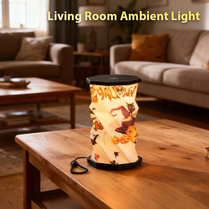 Lanternes en papier pliables pour <span class=keywords><strong>Halloween</strong></span>, décorations réutilisables, lumières LED à piles à intensité variable blanc chaud, décorations de fête effrayantes pour l'intérieur - Product Image 4