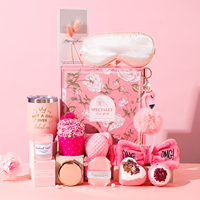 Set de Regalo de Spa Rosa para Mujer, Regalos para Toda Ocasión, Recuerdos de Boda, Navidad, San Valentín, Cumpleaños, Kit de Baño