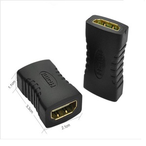 Adaptador HDMI hembra a hembra, conector de extensión de 1,1x2,1x3,3 cm - Product Image 1