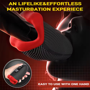Machine de masturbation masculine électrique chauffante automatique avec fonctions de poussée et de succion, masseur et jouet sexuel pour hommes - Product Image 4