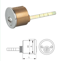 Jante de cylindre de serrure de porte en laiton de haute qualité professionnelle 60mm Backset 3 clés incluses