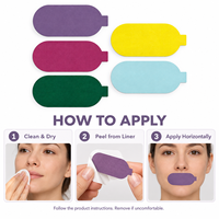 Patch hydrocolloïde ovale coloré pour comédons fermés, autocollant de soin pour le visage