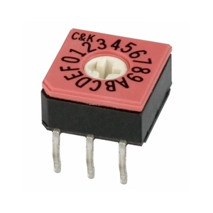 BOM Switches Supplier CD16RM0CK Rotary for Tool Actuator DIP Switch Hexadecimal 16 <strong>Position</strong> Through Hole CD16R-M0CK PC Pin - Product Image 1