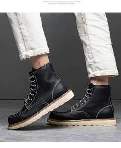 Fashion Hiking Shoes Outdoor <strong>Boots</strong> Men's Large Vintage Work <strong>Clothes</strong> Shoes - Product Image 6