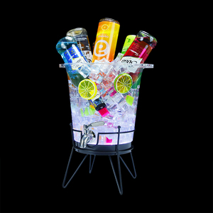 Barra nocturna de fiesta de alta calidad, Cubo de cerveza con luz Led de 3 litros, dispensador de vino, zumo, cerveza, torre de cerveza - Product Image 4