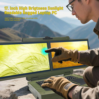 Ordinateur portable robuste et durable à double écran de 17,3 pouces avec un nouveau processeur Core I5 I7 adapté aux applications multi-scénarios