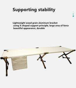 Lit de camping pliable moderne en métal léger 2025, idéal pour l'hôpital, facile à transporter, lit de camp extérieur pour le voyage - Product Image 3