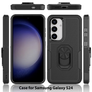 Coque de téléphone portable double couche armure hybride pour <span class=keywords><strong>Samsung</strong></span> S25Ultra S24 S23 <span class=keywords><strong>support</strong></span> de béquille A16 A26 A36 A56 couverture de téléphone - Product Image 4