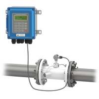 Flux ultrasonique pour liquide, pince à fixation murale, capteur de débit ultrasonique