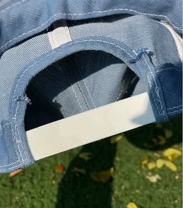 Fabricant en gros OEM Casquette de camionneur 6 panneaux en denim délavé de haute qualité à bord plat broderie personnalisée avec logo - Product Image 5