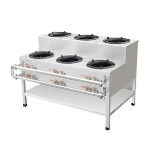 Estufa de Gas Comercial con 3 Quemadores para <span class=keywords><strong>Wok</strong></span> - Product Image 4