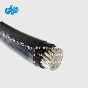 Aluminio PVC Nylon Eléctrico wire14mm2 22mm2 30mm2 50mm2 80mm2 100mm2 600VAC Cable DE LA THHN-AL