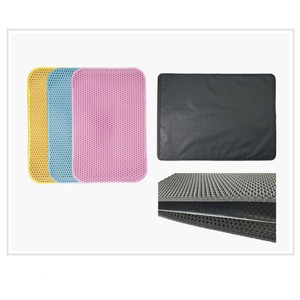 Waterproof Light Weight Double Layer Pet Feeding Mat <b>Cat</b> <b>Litter</b> Trapper Mat - Product Image 3