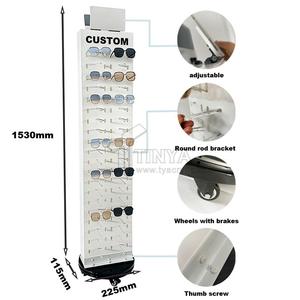 Présentoir de lunettes vintage haut de gamme à éclairage LED pour magasin d'optique, idéal pour les montures en plastique et les lunettes de myopie, parfait pour les stands de vente en centre commercial. - Product Image 3
